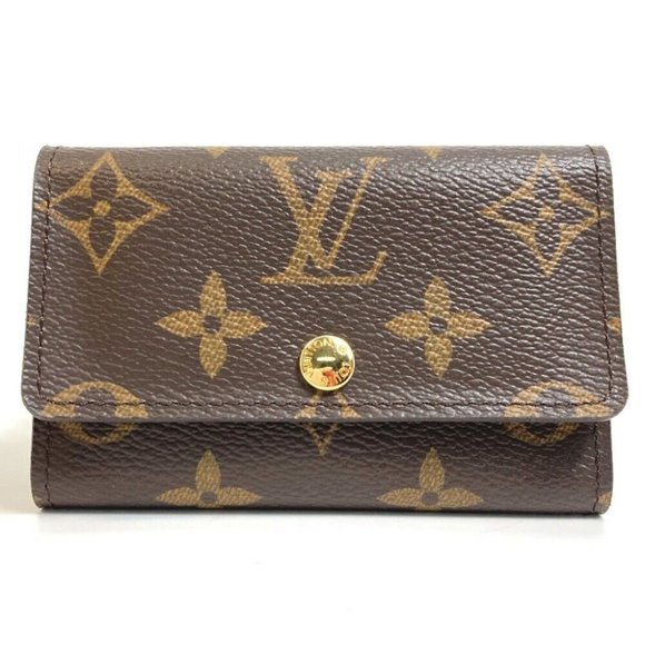 AUTH LOUIS VUITTON Multicles6 6-Ring Key Case Monogram Canvas Brown - Picture 1 of 12